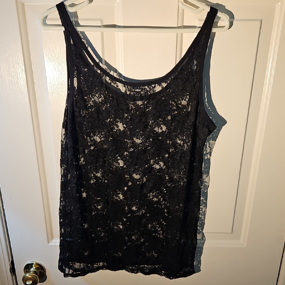 Lane Bryant Black Lace Camisole